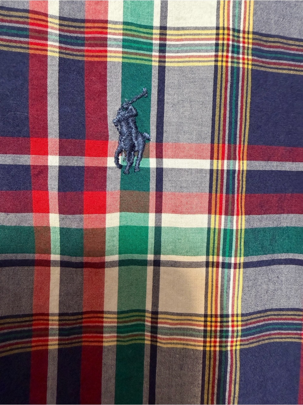 Polo Ralph Lauren Men's Classic Plaid Button‑Down Shirt - Coastal Size XL - Picture 5 of 5